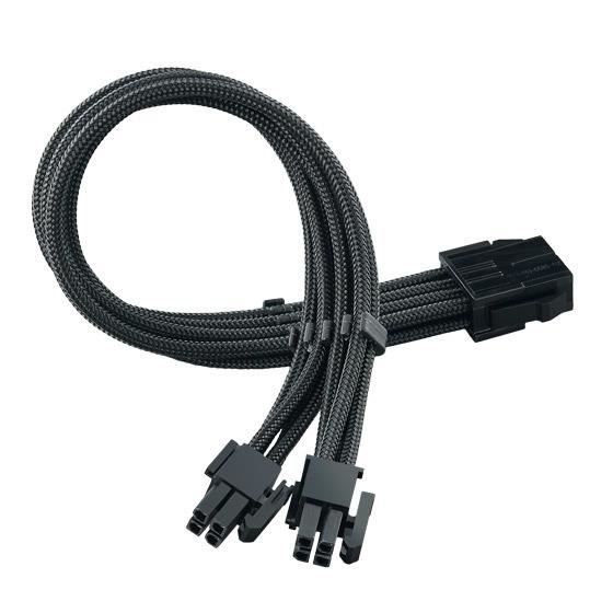 Câble D'alimentation - SILVERSTONE - SST-PP07E-EPS8B - 30CM - 8-pin EPS12V - Noir