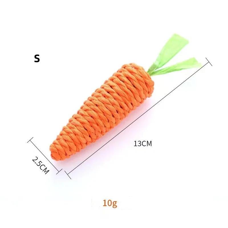 1/2/3/4/5pcs Fun Cat Teething Stick Sound Carrot Cuddle Toy Anti-Bite Scratch Board Pet Supplies For Interactive Entertainment
