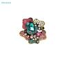 Korea Style Alloy Rhinestone Flower Brooch-Vintage Statement Pin For Women Clothing Coat Party Accessries Gifts