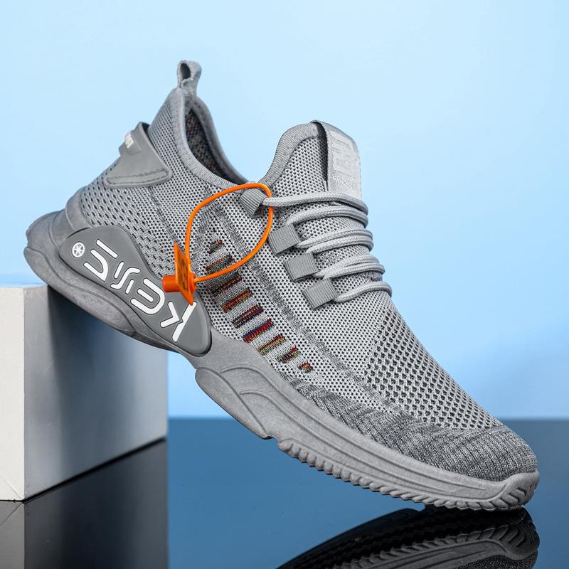 

МОДНАЯ ОБУВЬ, мужские дышащие спортивные кроссовки, спортивные кроссовки для бега, уличные женские теннисные кроссовки для тренажерного зала 40 серый