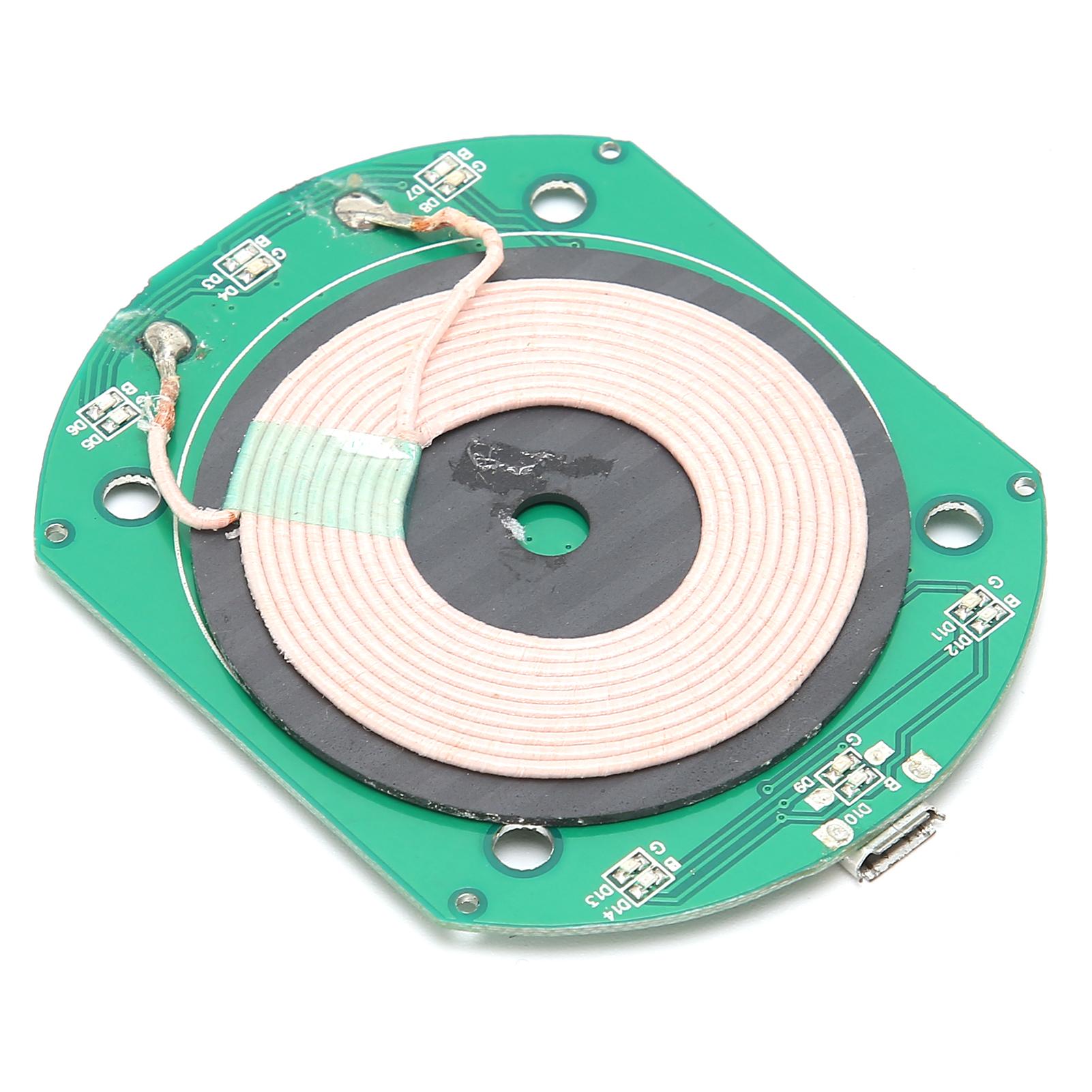 

5W Qi Wireless Charger Module PCBA Circuit Board Coil Wireless Charging Micro USB Port