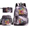 Boys Backpack Rhythm Box Treasure Children's School Bag Anime Satchel Pencil Bag Oxford Cloth Elementary School Student D