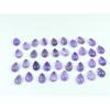 6X9MM Natural Amethyst Pear Shape Cabochon Loose Gemstone 35Pcs Lot 72Cts. C-3637