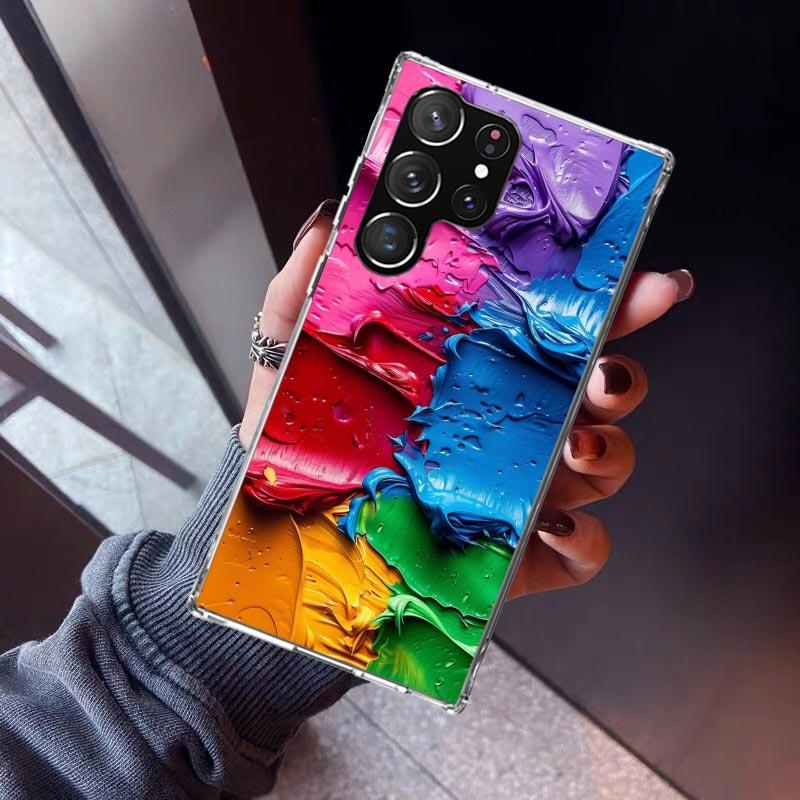 Watercolors Set Paint Palette Painting Box Phone Case For Samsung Galaxy S23 S24 S25 Edge S26 Ultra S22 + S21 Plus S20 FE Cover