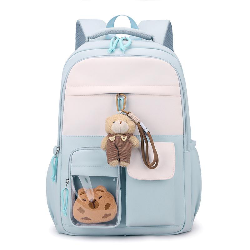 Preppy Backpack Junior High School Student Lightweight Schoolbag Women's Large Capacity Backpack