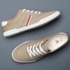 Mode Neue Herren Frühling Canvas Mode Schuhe Rutschfeste Bequeme Schuhe Leicht Atmungsaktiv Schnürschuhe Herrenschuhe 9272