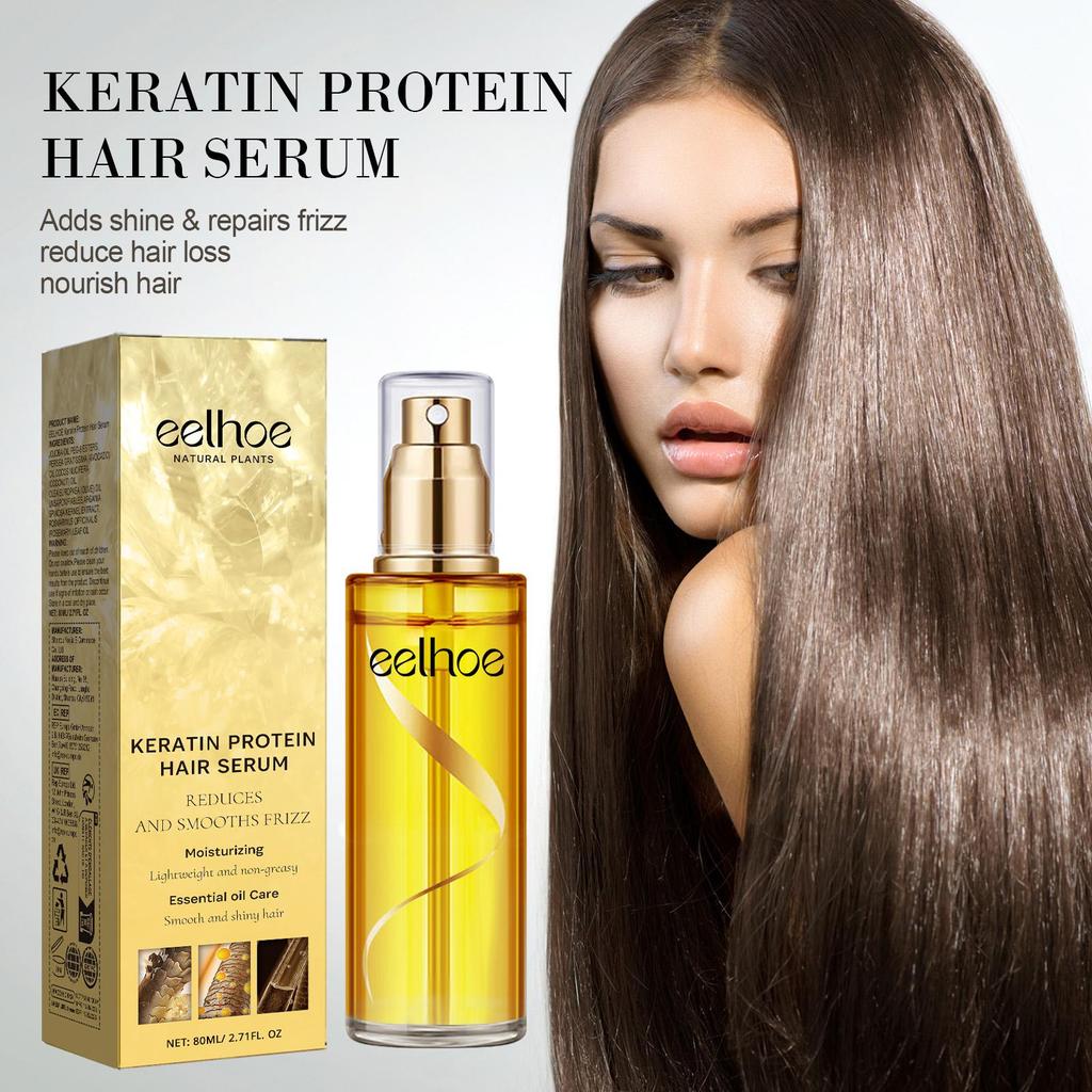 Keratin Pflegespray Haar-Reparatur Verbessert Trockenes Lockiges Frizziges Feuchtigkeitsspendendes Öl-Essenz