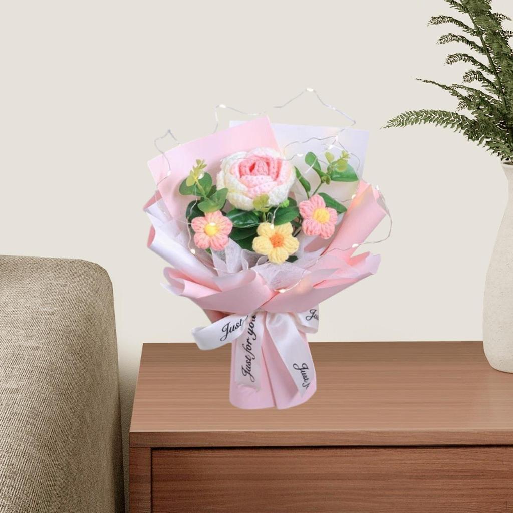 Artificial Flower Arrangement for Home Decor Gift Mother's Day From Children