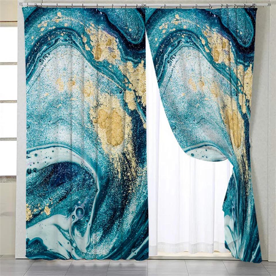 

Главная Жизнь Винтажные Мраморные Шторы Для Гостиной Белые Золотистые Плотные Шторы Для Спальни Каменные Роскошные Оконные Шторы Панели 2x50W100H(CM)&hook