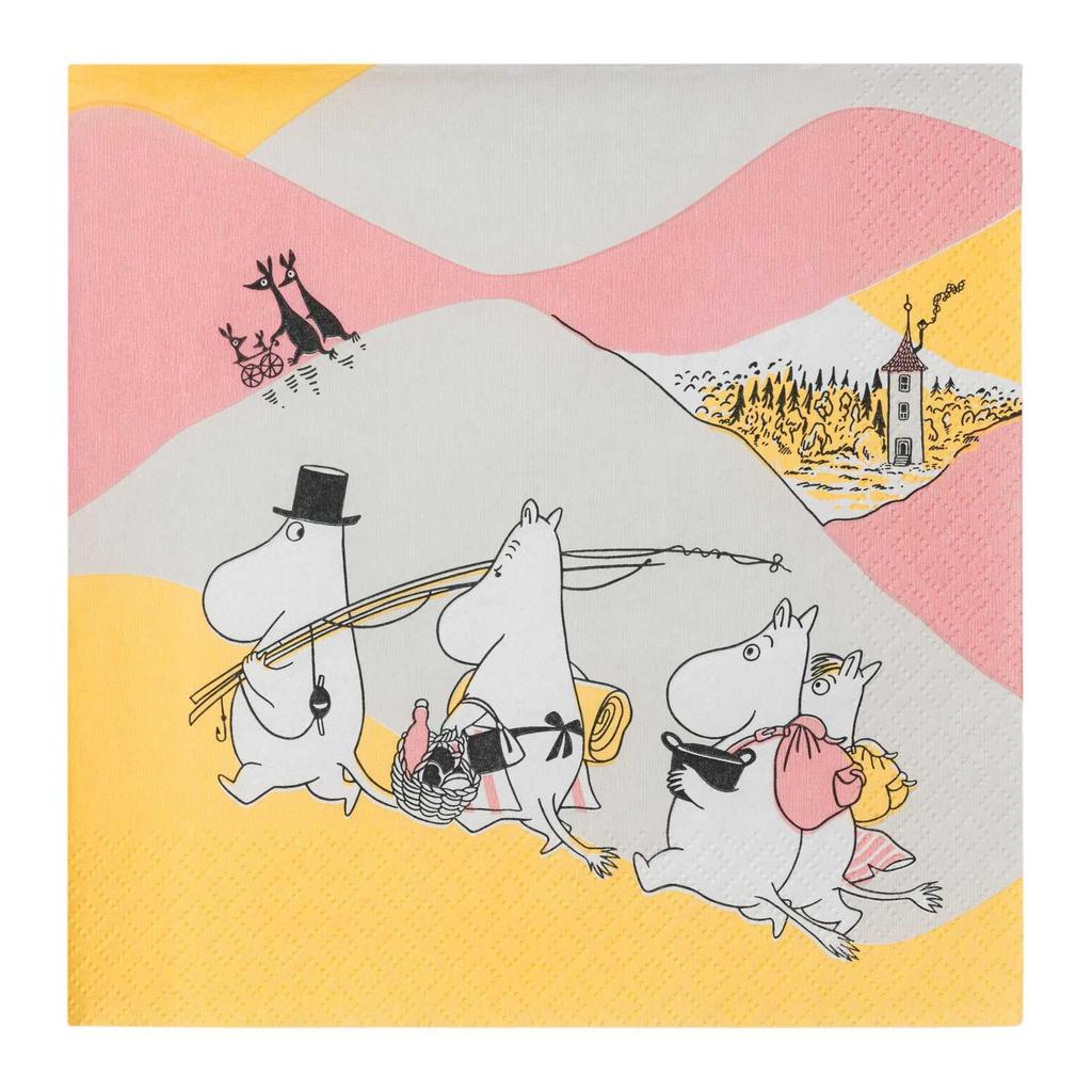 Moomin Arabia Paper Pack of Classic Family 1076296 [Officially Imported] Napkins, 33cm, 20, Time,