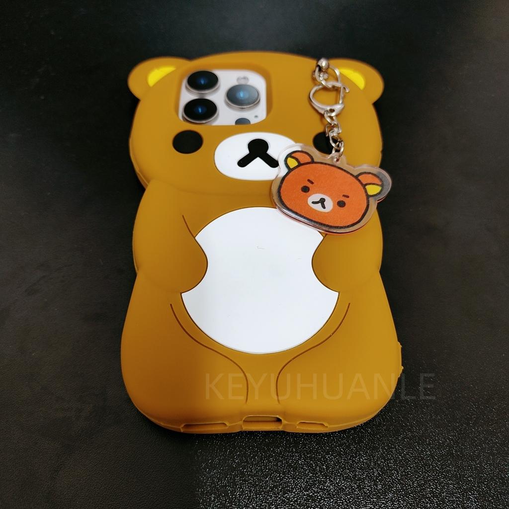 Pentru Samsung Galaxy S25 Ultra S24 S23 Plus S24 Ultra S25Ultra Breloc Drăguț Rilakkuma Husa Silicon Moale