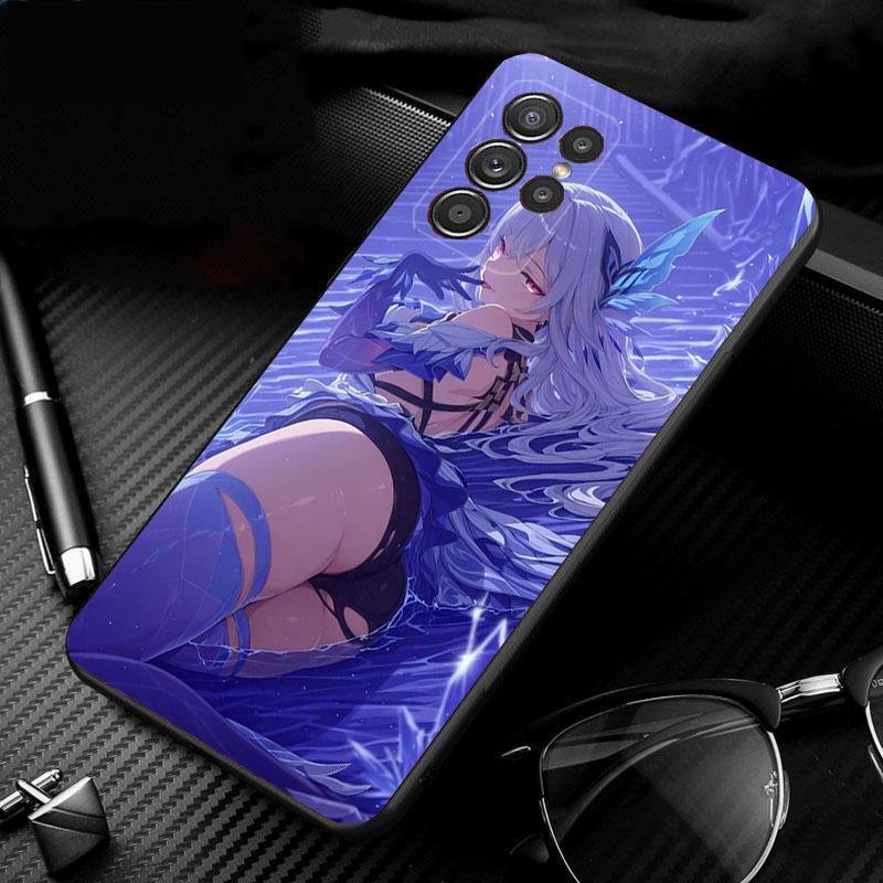 Phone Case For Samsung Galaxy S26 Plus Edge S25 S24 S23 S22 Ultra S23 S22 S25 Plus S24 FE Anime Girl