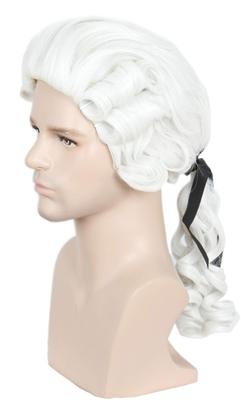 Linfairy White King Cosplay Heat-Resistant Wig, Costume Wig, Disguise Wig with Dedicated Net, Cosplay Wig