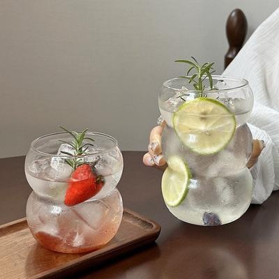 High Borosilicate Glass Single Layer Household Hospitality Juice Cup Heat-resistant Transparent Latte Coffee Cup Breakfast Cup