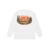 Palace FW21 Chapping Scenic Print Crew Neck Long Sleeve T-Shirt Unisex Tops White P21LS009