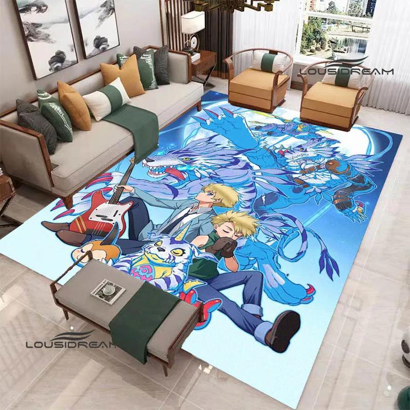 3D Digimon Cartoon Printed Carpet Non-slip Carpet Yoga Mat Carpets for Living Room Area Rug Home Bedroom Decor Birthday Gift