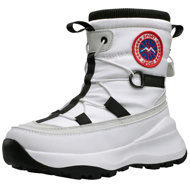 2025 New Snow Boots For Men Women Warm Plush Winter Boots Anti Slip Waterproof Men Shoes Outdoor Sports Cotton Boots Side Zipper