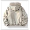 Parker Workwear Cotton Jacket Men and Women Section of The Fall and Winter Hair Collar Cotton Jacket Thickened Couples Paragraph Hooded Cotton Jacket