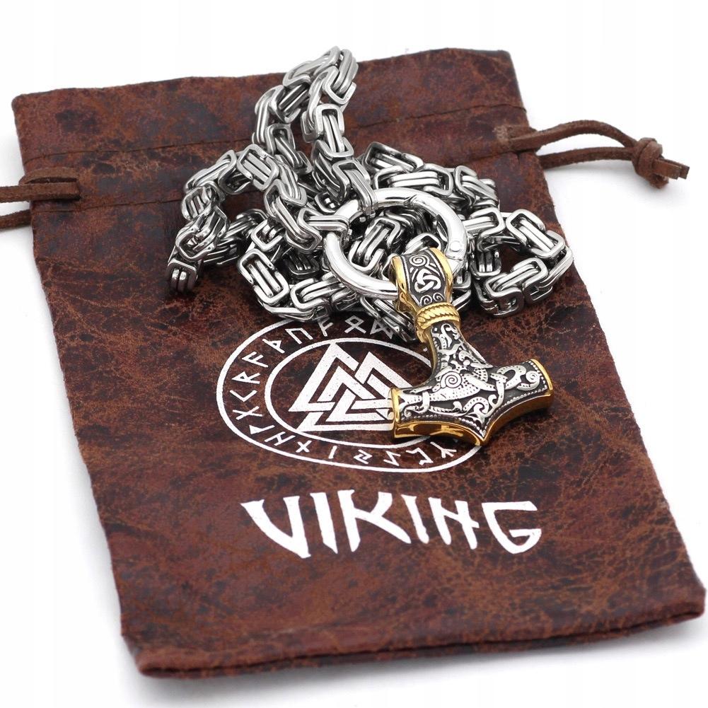 Collana da Uomo Martello di Thor, Argento Spesso 303