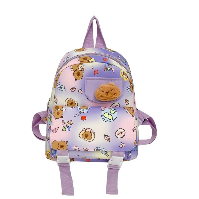 Backpack Whimsical Capybara For Boys And Girls In Cute Design Ideal For Preschool