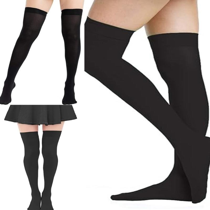 Womens Thigh High Stockings Nylon Stockings Halloween Cosplay Costume Over the Knee Socks Long Tube Stockings Hosiery