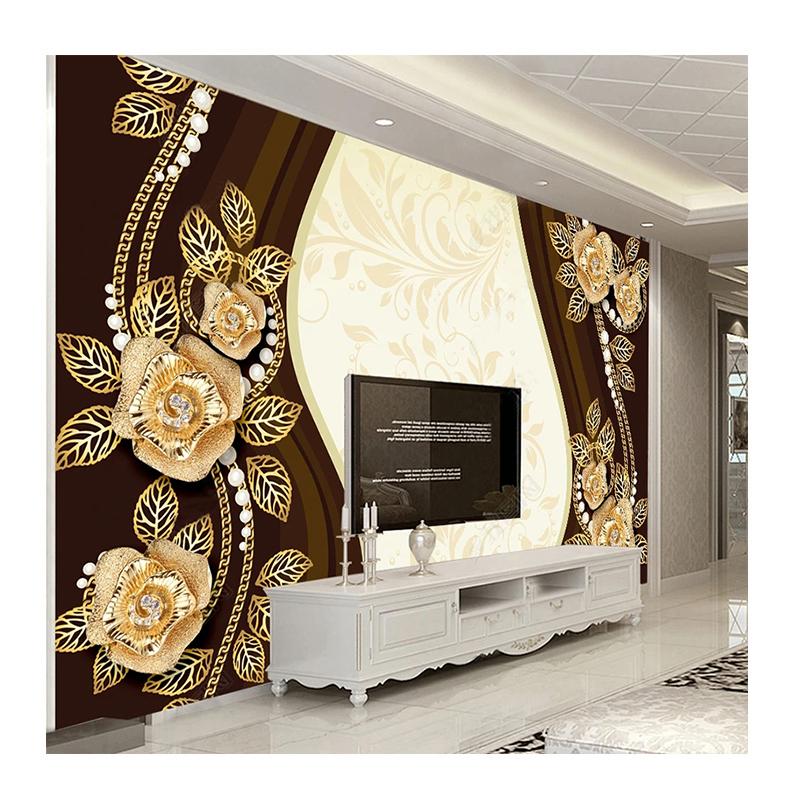 

Европейская роскошная фреска ювелирные изделия цветок обои для гостиной диван украшения фон настенная фреска 200 cm(W) x 140 cm(H)