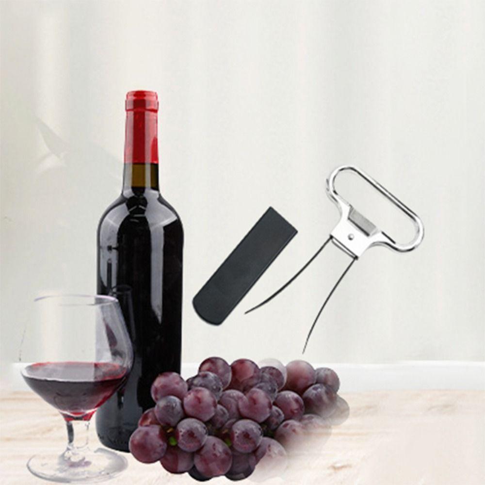 with Cover Manual Two-prong Zinc Zinc Alloy Wine Cork Puller Clip Kitchen Tool Wine Bottle Opener Corkscrew