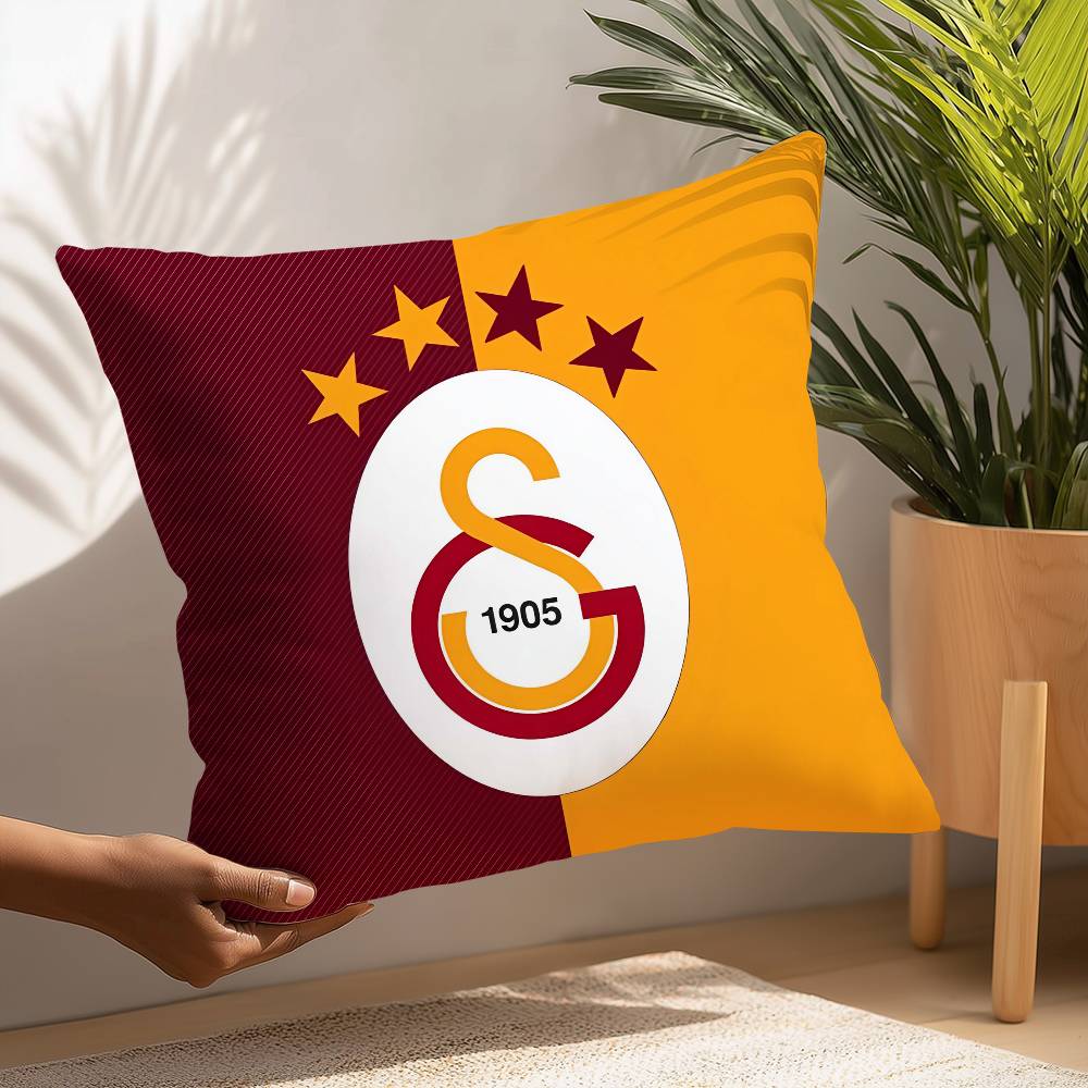 Cool G-Galatasaray 1905s Povlak na polštář Čtvercový Oboustranný potisk Pouzdro na polštář Pro pohovku Domácí dekorace ložnice Dárek