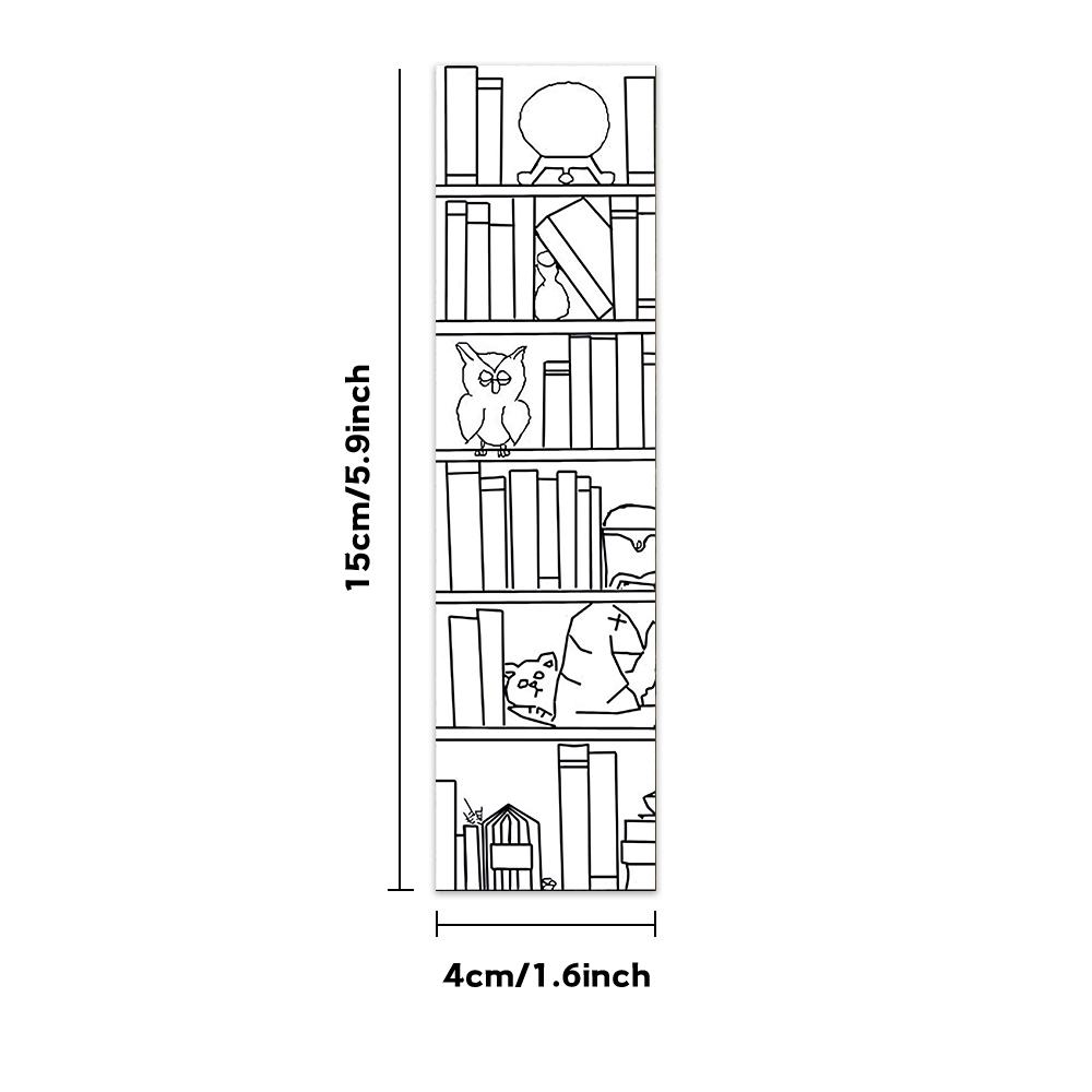 32pcs, Coloring book bookmarks, suitable for back-to-school season, Christmas, Halloween, teachers, readers, and birthdays.