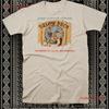 Retro Tiki Art T Shirt Bar Mug Restaurant Below Deck San Francisco CA Vintage Washed Stretched Top For Everyday Wear