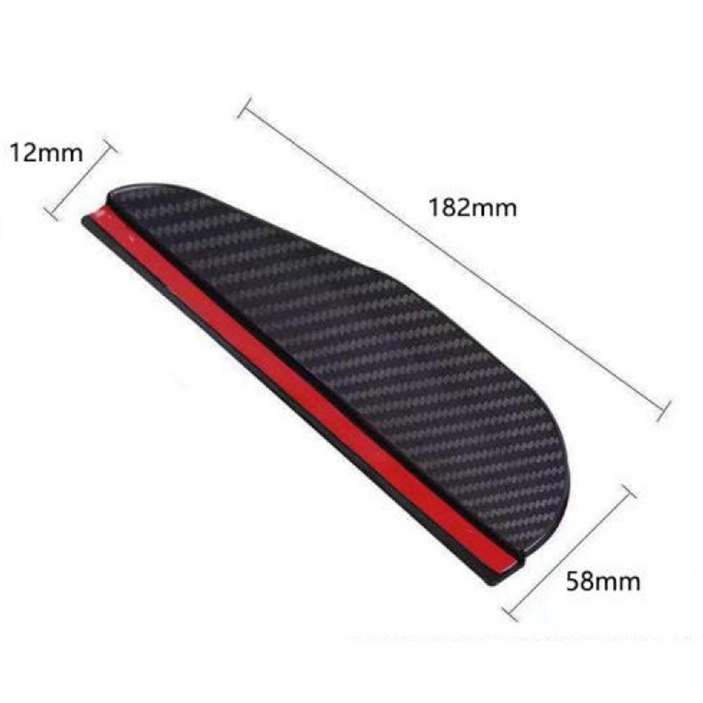 Espelho retrovisor universal do carro chuva sobrancelha vista traseira lâminas à prova de chuva adesivo