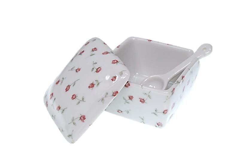 

Rose Garden Condiment Made in with Condiment Container with Commercial ACS WEB Mino Ware Container, Japan, Ceramic, Spoon, Ichimi, Salt, Sansho,