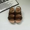 Women's Retro Cowhide Birkenstock Sandals: 2025 Summer Non-slip, Wear-resistant Beach Slippers
