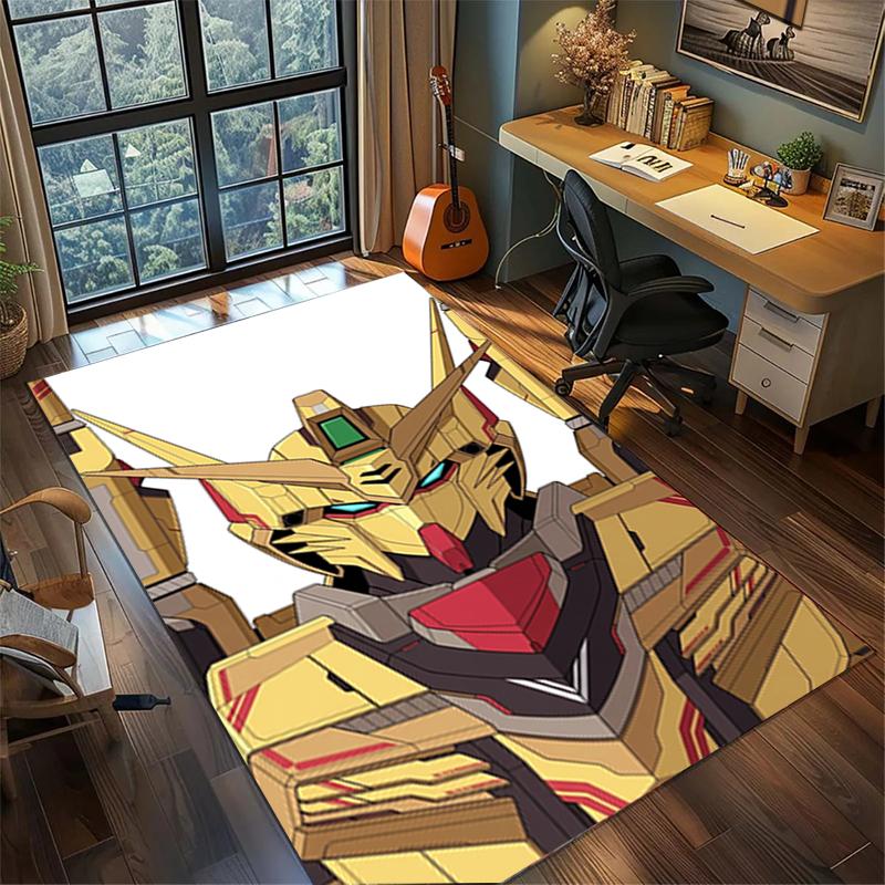Gundam Home Decor Large Area Rug Non Slip Washable Floor Mat Bedroom Gamer