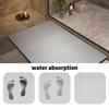 Simple Diatom Mud Floor Mat Bathroom Non-slip Foot Wiping Mat Solid Color Water-absorbing Soft Mat Door Entrance Mat