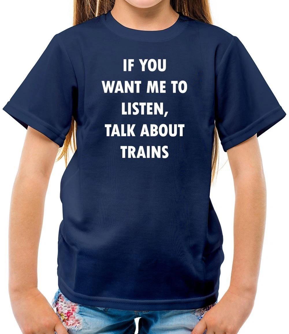 Talk About Trains - Kids T-Shirt - Train Model Track Love Steam Gift 160