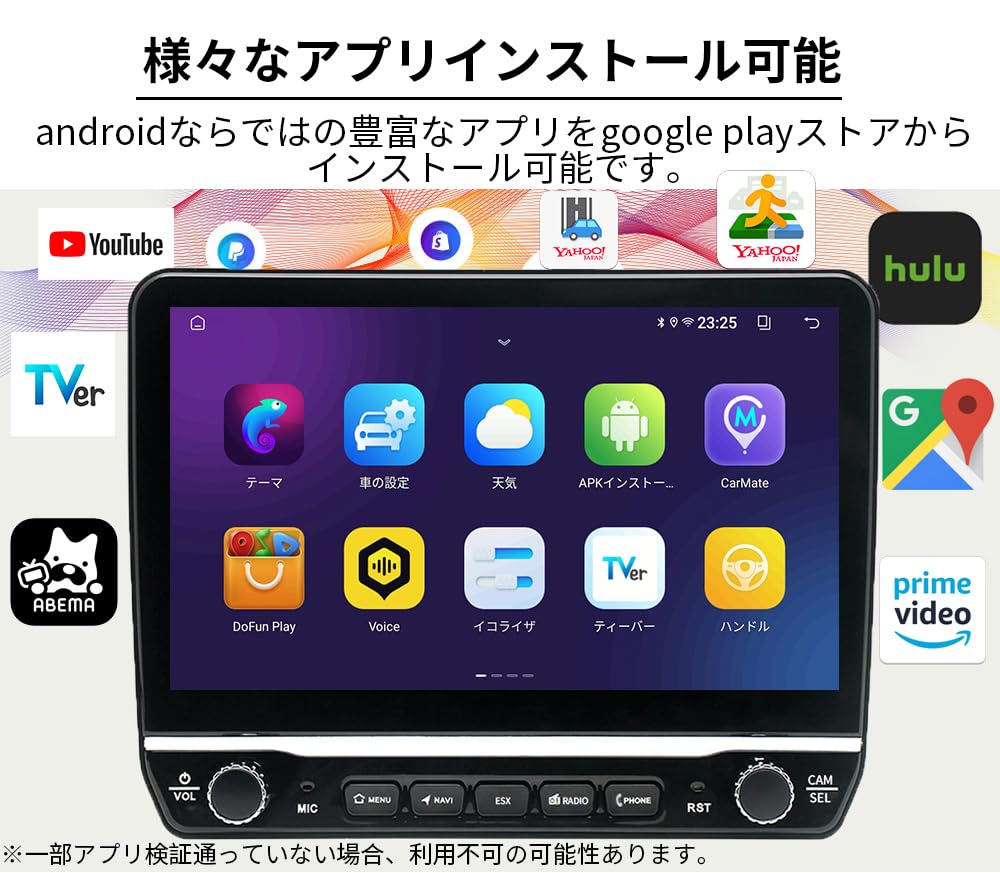 Pirara Android Bilnavigasjon 2DIN Skjerm Bilstereo Bluetooth IPS Berøringsskjerm Kompatibel med Auto Smarttelefon Speiling Stereo Radio GPS Navigasjon