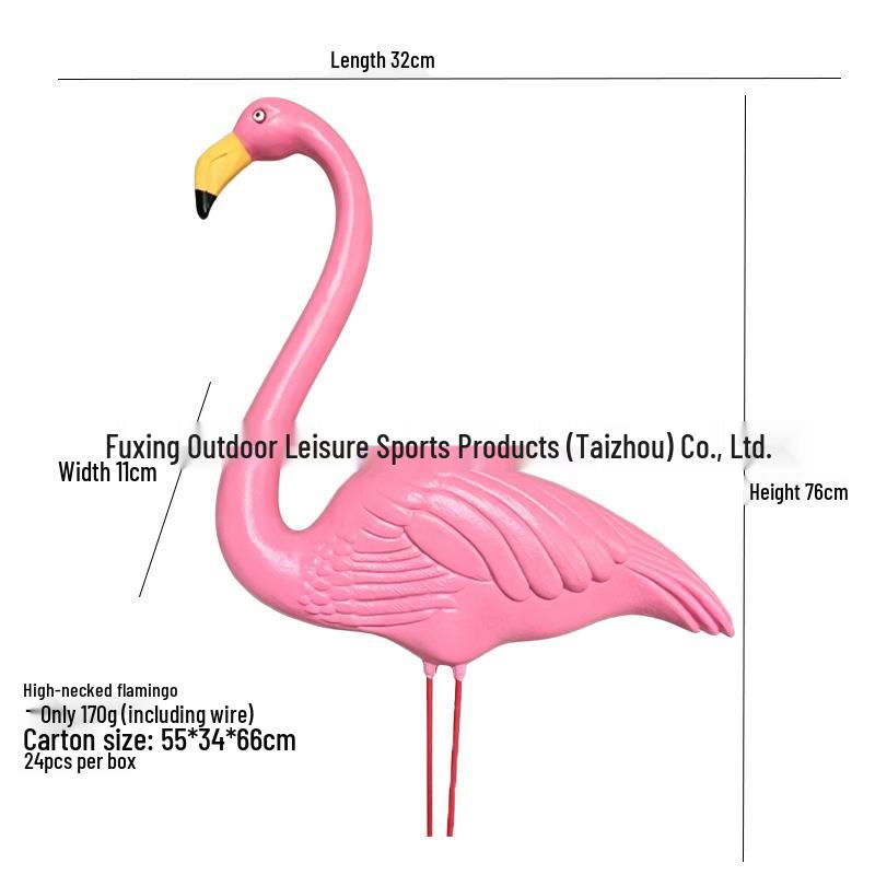Outdoor Garden Simulation Plastic Red-crowned Crane Decor