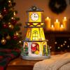 Small Size Holiday Home Decorations Creative Design Clock Tower Ornament  Christmas Season