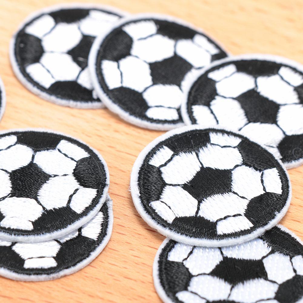 Embroidered Stick On Football Handmade Stickers Clothes Patches Jeans Decor