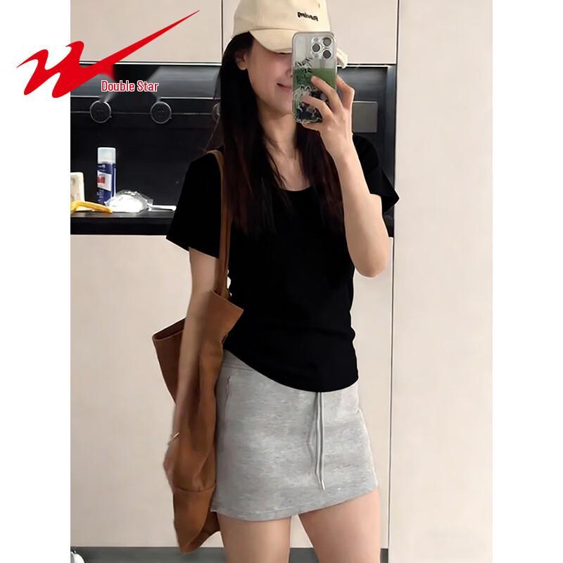 

Женская футболка Shuangxing в корейском стиле, приталенная S