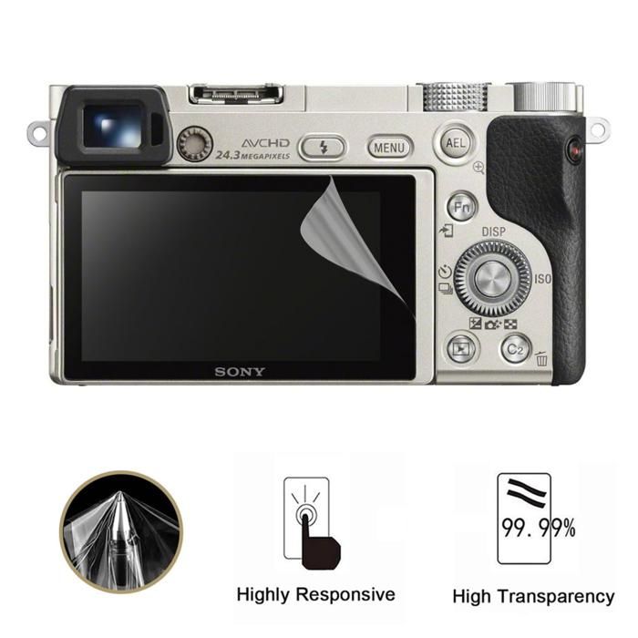 Screen Protector - Phonillico - Sony Alpha 6000 - Pack of 4 - Scratch-resistant - Ultra-thin