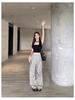 Women's High-Waisted Parachute Cargo Pants - Lightweight, Quick-Drying, Wide-Leg Casual Sportswear for Spring/Summer.