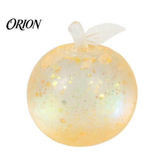 Relaxing Desk Toys for Office Maltose Glitter Apple Squeeze Stress Ball, Soft TPR Slow Rising Fidget Elastic Pinchable Sensory Toy Anxiety Relief,