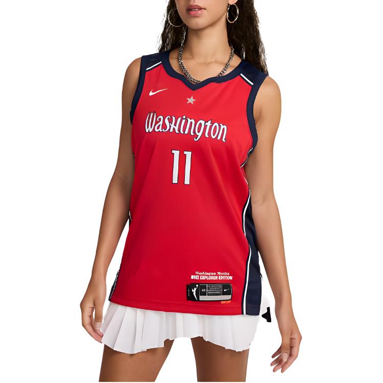 Nike Elena Delle Donne Mystics Explorer Edition Basketball Jersey Women's University Red DC9577-662
