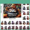 Halloween Countdown Calendar With Cartoon Ghosts Acrylic Decor For Party Gifts