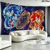 Hedgehog Cartoon Wall Tapestry Aesthetic Wall Hanging Printed Fabric Blanket Decorative Tapestries for Bedroom Living Room Home Decor