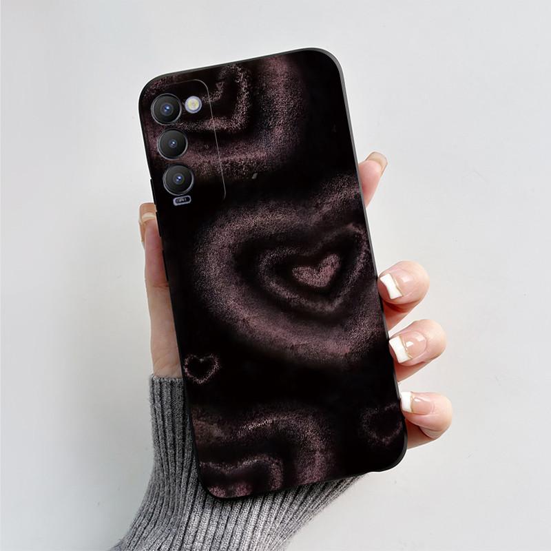 For Tecno Camon 18P Phone Case Shockproof Cover Cute Cartoon Love Heart Soft Funda For Tecno Camon 18 Premier Camon18 18i Bumper