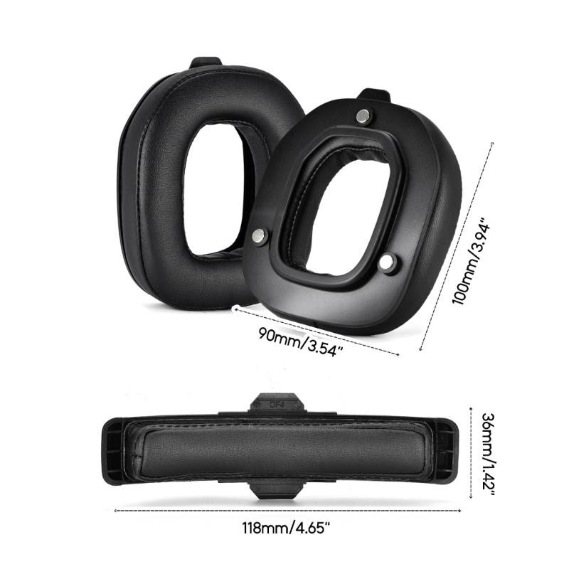 2x Pernițe Durabile pentru Urechi pentru Căști Astro A40TR, Manșoane, Pernițe pentru Urechi Ușor de Înlocuit, Manșoane, Husă, Pernă pentru Bandă de Cap