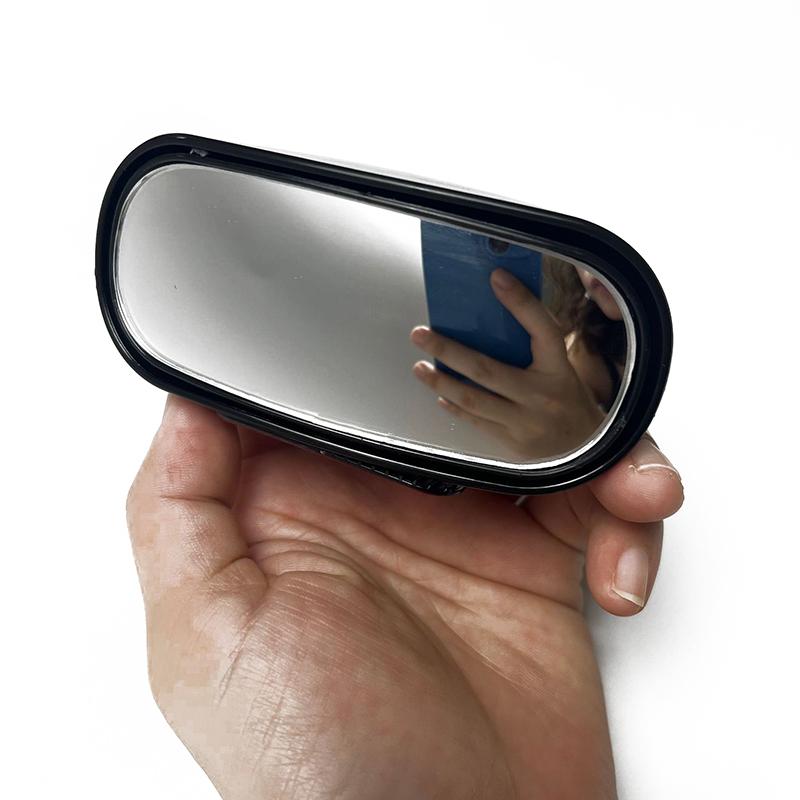 1Pc Car Mirror Auxiliary Rear View Mirror Wide Angle Side Rear Mirrors Reverse Blind Spot 360° Adjustable Car Accessories